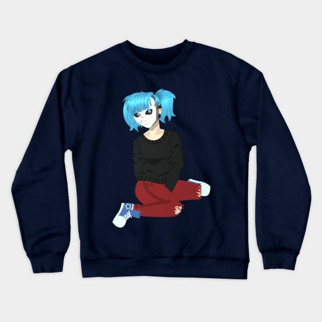 Sally Face Crewneck Sweatshirt by EmzGalaxy